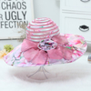 Women Breathable Foldable Printing Floral Anti-UV Beach Sun Hat Casual Large Brim Visor Bucket Hat