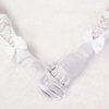 Women Bridal Wedding Dress Long White Satin Gloves