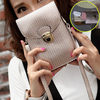 Women Bright PU Crossbody Bag Little Phone Wallet For Iphone Samsung Xiaomi Redmi