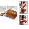 Women Bright PU Leather Clutches Bags Coin Bags Vintage Wristlet Wallets