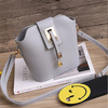 Women Bucket Shell PU Leather Crossbody Bag Shoulder Bags Phone Bag