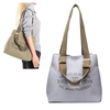 Women Canvas Double Bag 2 PCS Connection Handag Tribal Shoulder Bag Dual Use Tote Bag