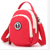 Women Canvas Hitcolor Phone Bag Red Mini Crossbody Bag Shoulder