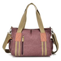 Women Canvas Joint Casual Handbag Shoulder Bags Crossbody Bags
