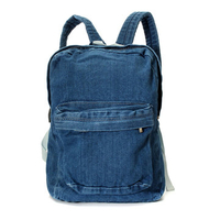 Women Canvas Vintage Blue Backapck Girls Retro Outdoor Travel Bags