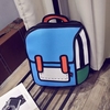 Women Cartoon Backpack Girls School Bag Canvas Shoulder Bag