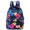 Women Cartoon Canvas Backpack Floral Student School Bag