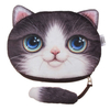 Women Cartoon Cat Wallet Zipper Coin Bag