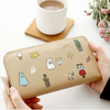 Women Cartoon Cute PU Wallet Print Wristlet Wallet Dinner Bag