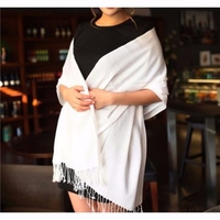 Women Cashmere Wool Tassel Wrap Scarf Warm Scarves Long Large Shawl