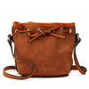 Women Casual Bucket PU Leather Draw String Crossbody Bag Shoulder Bags