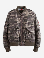 Women Casual Camouflage Inner Pocket Jacket