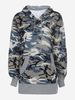 Women Casual Camouflage Print Hooded Hoodie