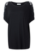 Women Casual Crochet Hollow Out Batwing Sleeve T-Shirt