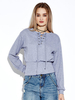 Women Casual Cross Strap Long Sleeve T-shirt