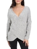 Women Casual Cross Wrap V-neck Tunic Long Sleeve Sweater