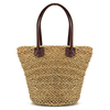 Women Casual Draw String Straw Bag Beach Bag Shoulder Bags