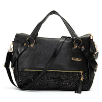 Women Casual Elegant Black Handbags Ladies Leisure Shopping Crossbody Bags