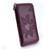 Women Casual Floral Print Zipper Wallet Ladies Elegant Retro Cards Purse
