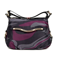 Women Casual Geometric Shapes Pattern Nylon Shoulder Bags Crossbody Bags