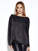 Women Casual Irregular O-neck Long Sleeve T-shirt