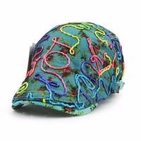 Women Casual Lace Beret Cap UV Protection Sun Visor Flat Peaked Hat