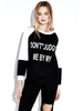 Women Casual Letter Print Long Sleeve O-neck Sweatshirt