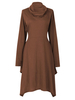 Women Casual Loose Knitting Turtleneck Long Sleeve Dress
