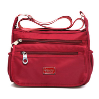Women Casual Multi-color Multi-pocket Nylon Waterproof Shoulder Bags Crossbody Bags