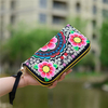 Women Casual National Style Flower Wallet Phone Bags