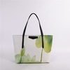 Women Casual National Style Lotus Plum Blossom Printing Handbags Totes