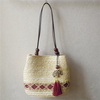 Women Casual National Style Wheat Straw Hood Shoulder Bags Handbag