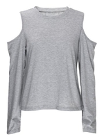 Women Casual Off-shoulder Long Sleeve O-neck T-shirt