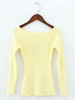 Women Casual Off-shoulder Slim Long Sleeve Sweater