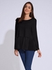 Women Casual Patchwork Long Sleeve O-neck T-shirt