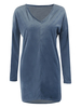 Women Casual Plush Long Sleeve V-neck T-shirt