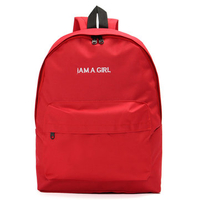 Women Casual Pure Color Canvas School Bags Backpack Shoulder Bags