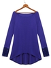 Women Casual Sequins Stitching Long Sleeve T-shirt
