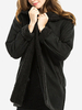 Women Casual Solid Color Thicken Hooded Woolen Coat
