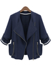Women Casual Solid Color Three Quarter Sleeve Jacket