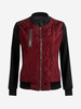 Women Casual Stitching Long Sleeve Cotton Jacket