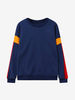 Women Casual Stitching Loose Long Sleeve Sweatshirt