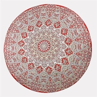 Women Chiffon Beach Towel Sun Visor Shawl Scarf Round Yoga Mat Wall Hanging