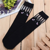 Women Children Girls Solid Breathable Casua Soft Cotton Knee High Socks