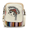 Women Chinese National Style Canvas 4.7inch Shoulder Bags Phone Bag For iPhone Samsung Xiaomi Sony