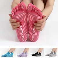 Women Colorful Toe Yoga Anti-Skid Socks Gym Exercise Fitness Sports Pilates Comfortable