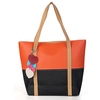 Women Contrast Color Pendant Casual Handbag Ladies Elegant Shopping Shoulder Bag