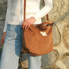 Women Corduroy Elegant Tribal Crossbody Bag Travel Shoulder Bag Street Bag