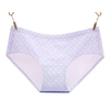 Women Cosy Seamless Cotton Printing Panties Breathable Mid Waist Underwear