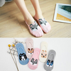 Women Cotton Cartoon Dogs Antiskid Invisible Boat Sock Casual Summer Thin Breathable Ankle Socks
